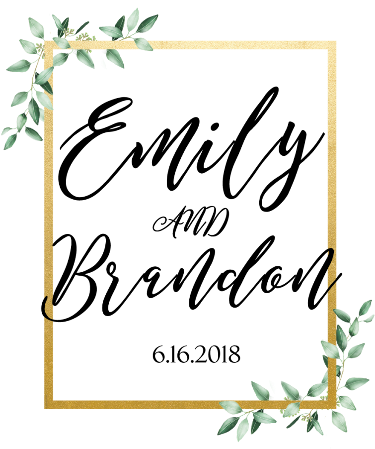 A Gold Rectangle With Leaves On It