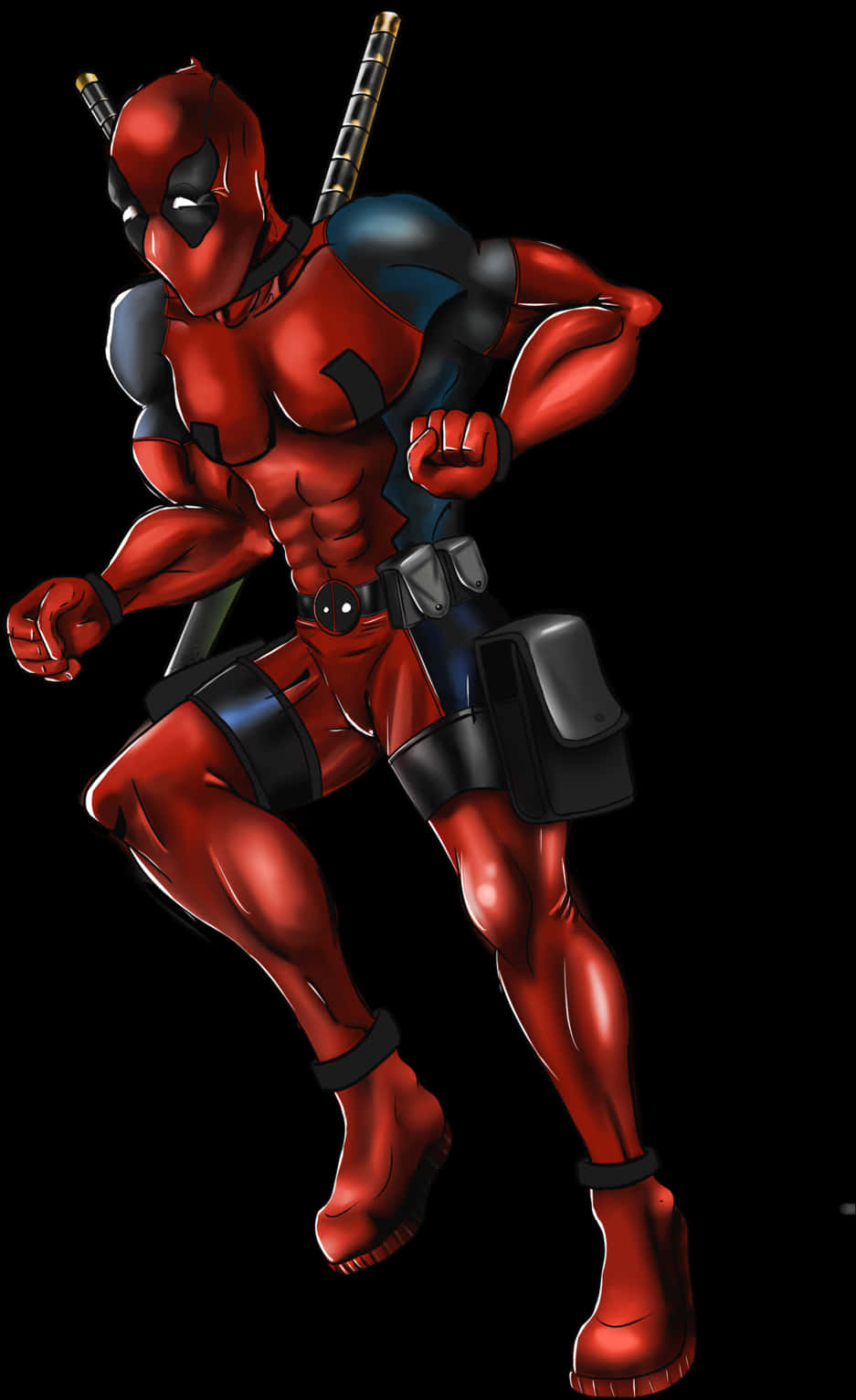 A Cartoon Of A Man In A Red Garment