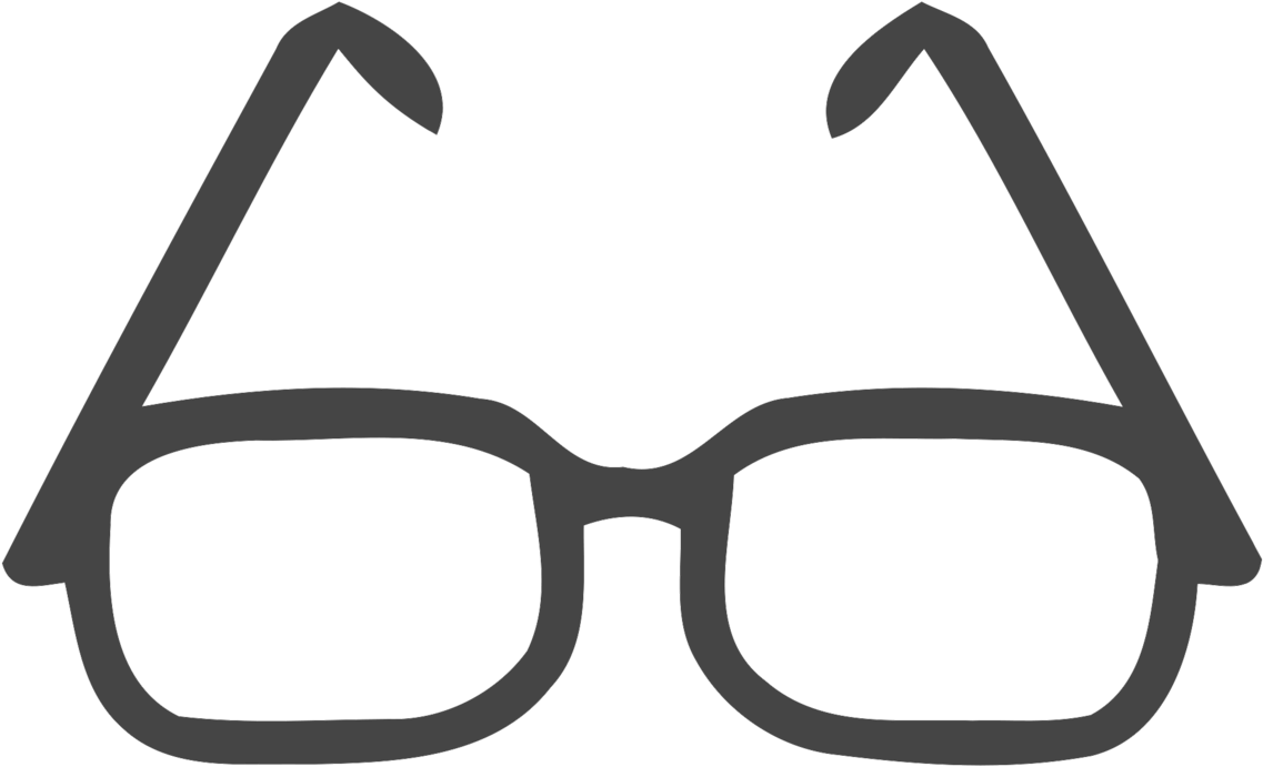 A Pair Of Glasses On A Black Background