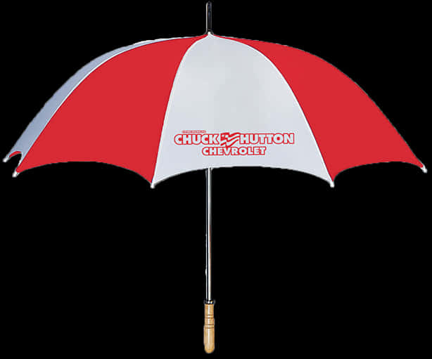 A Red And White Umbrella