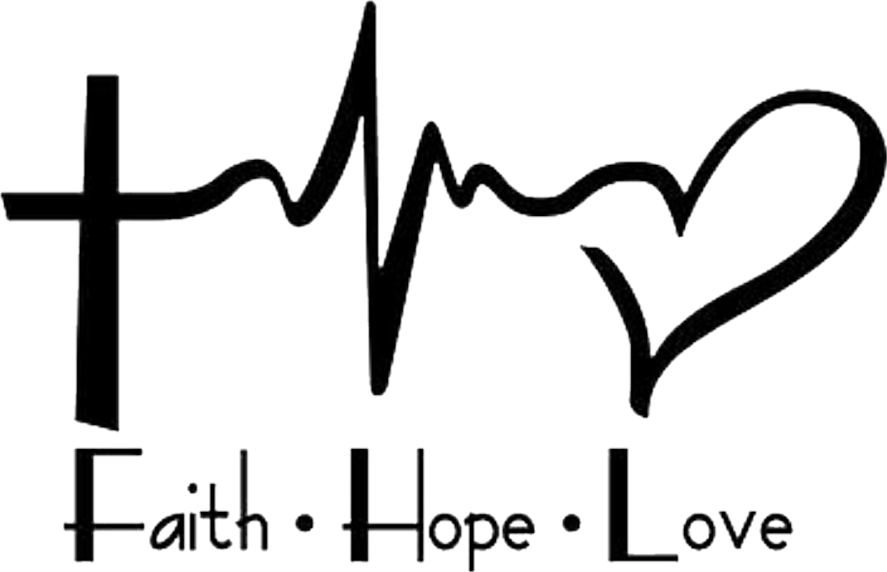 Decal Faith Love Tattoo Text Heartbeat Hope Family - Faith Hope Love Hd