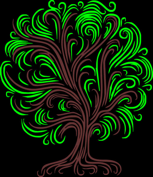 Decorative Line Tree