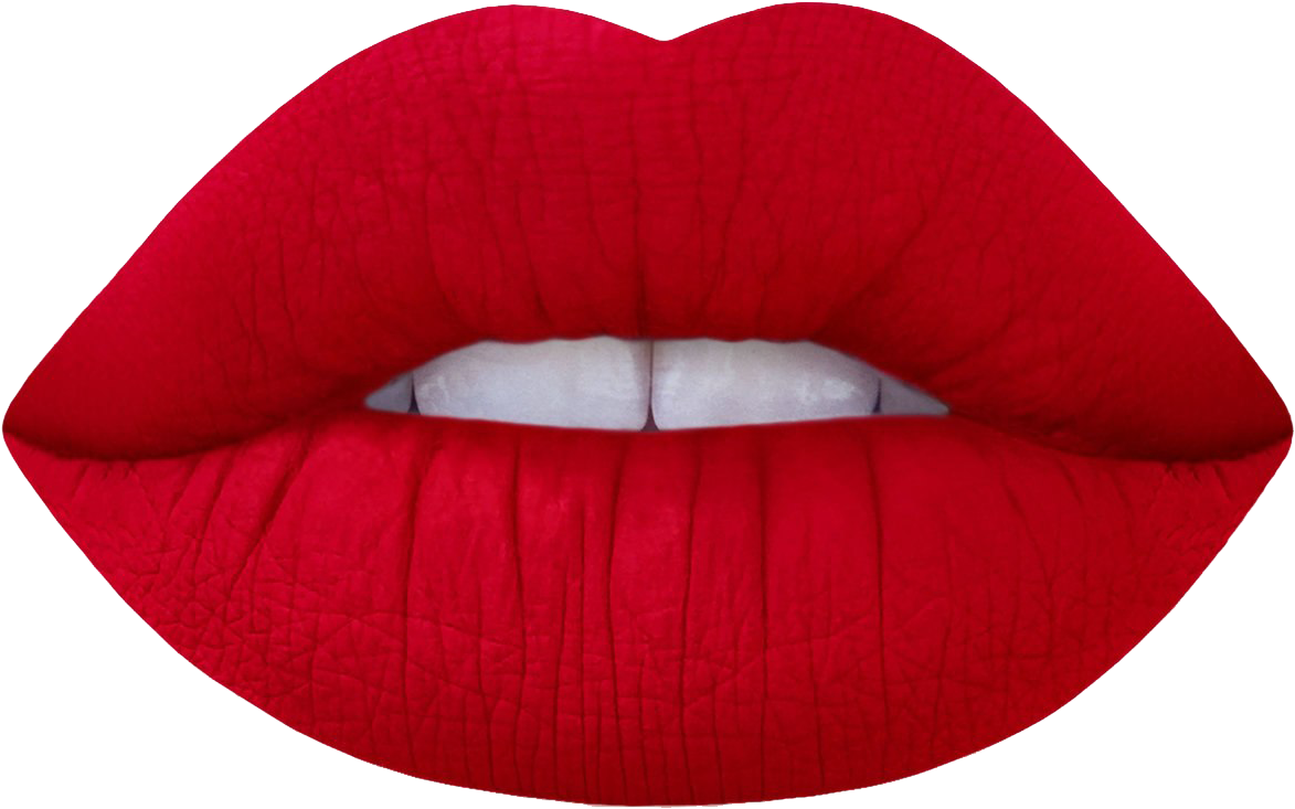A Close Up Of A Red Lips