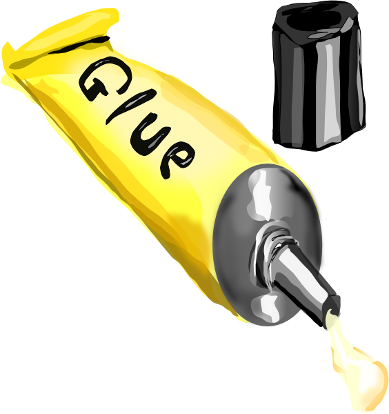 A Tube Of Glue With A Tube Of Liquid