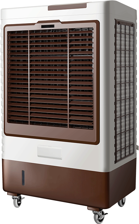 A Brown And White Rectangular Object With A Vent