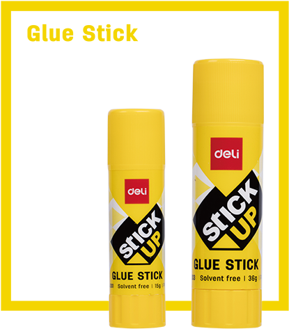 A Group Of Yellow Glue Sticks