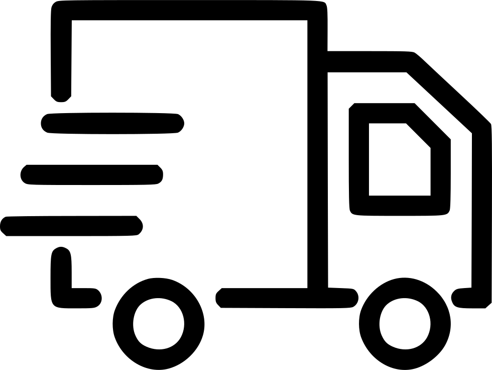 A Black Outline Of A Truck