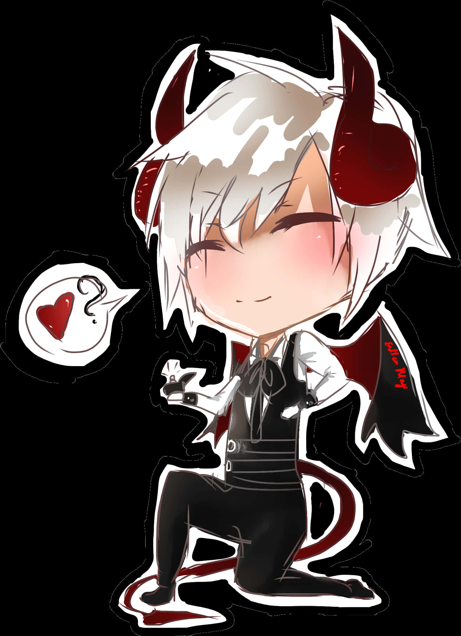 Demon Clipart Tail - Cool Anime Boy Demon, Hd Png Download