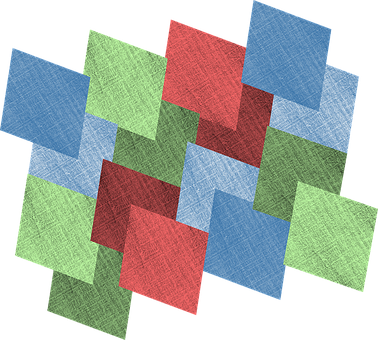 A Group Of Squares In Different Colors