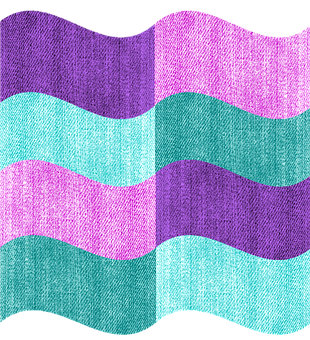 A Colorful Fabric With Waves