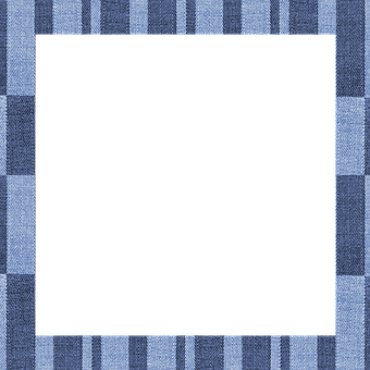 A Blue And White Striped Frame