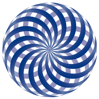 A Blue And Black Circular Pattern
