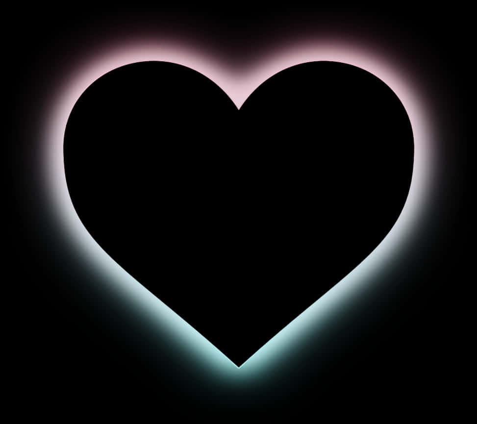 A Black Heart With A Light In The Middle