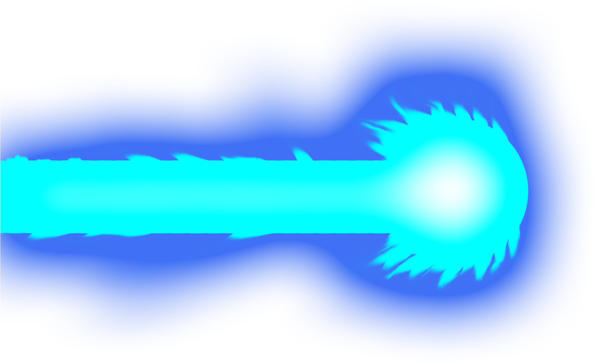 A Blue Glowing Light Beam