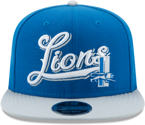 A Blue And White Hat With White Text