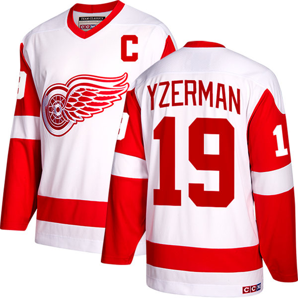 A Red And White Jersey With A Number On It