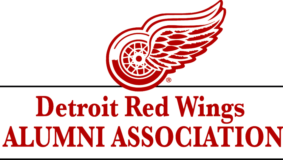 A Red And White Logo With Wings
