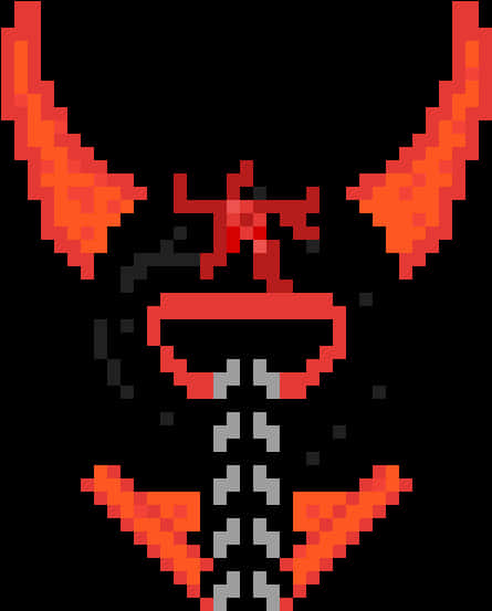 A Pixel Art Of A Helmet