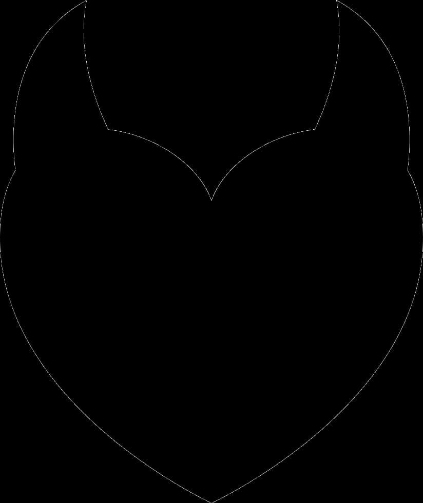 A Black And White Image Of A Heart