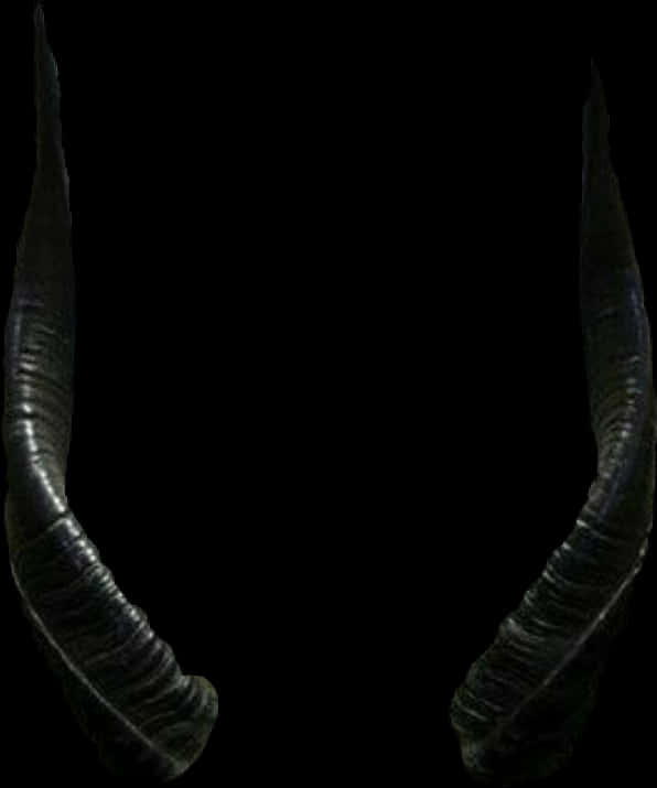 Black Devil Horns 3d