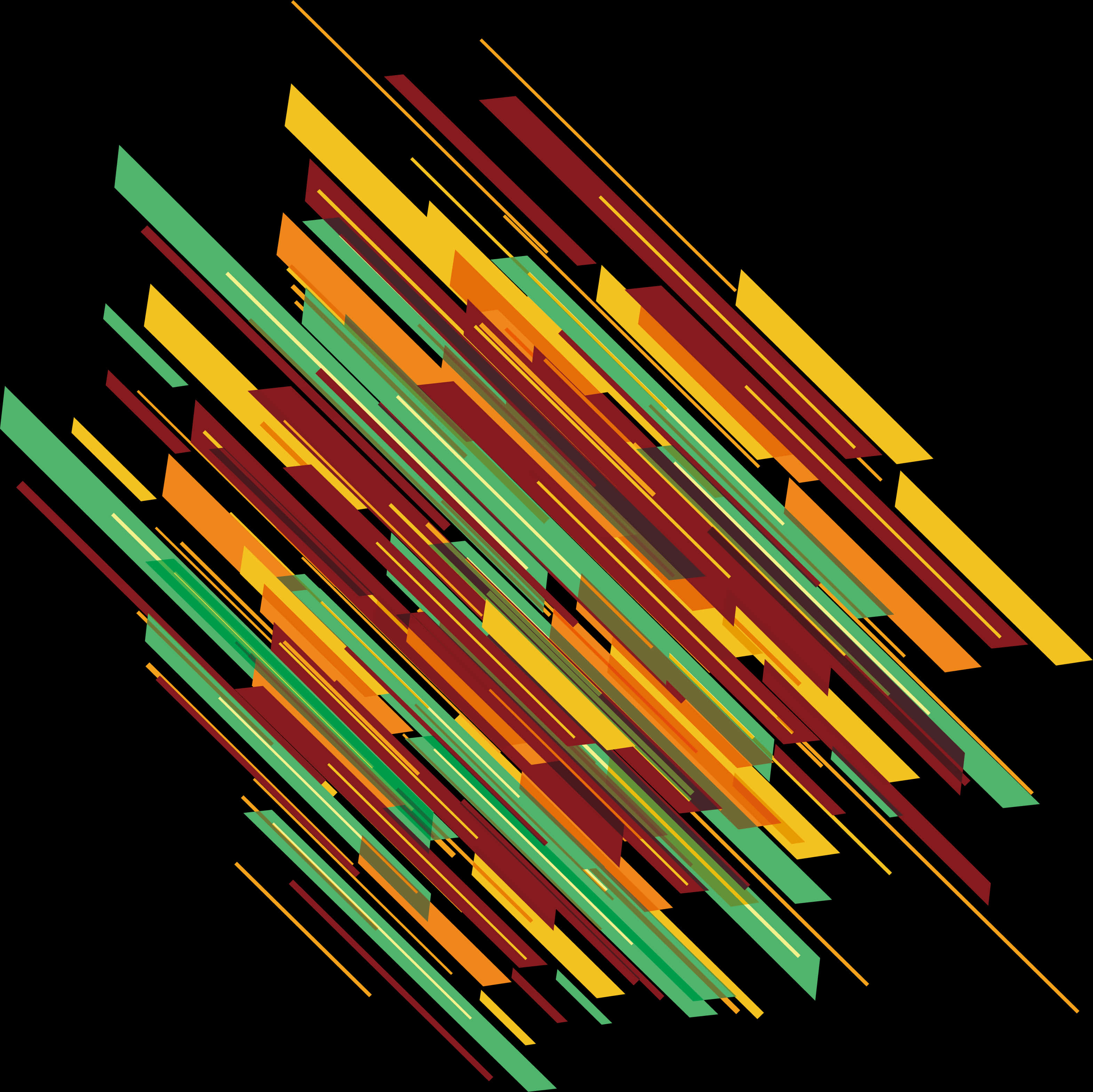 A Colorful Lines On A Black Background