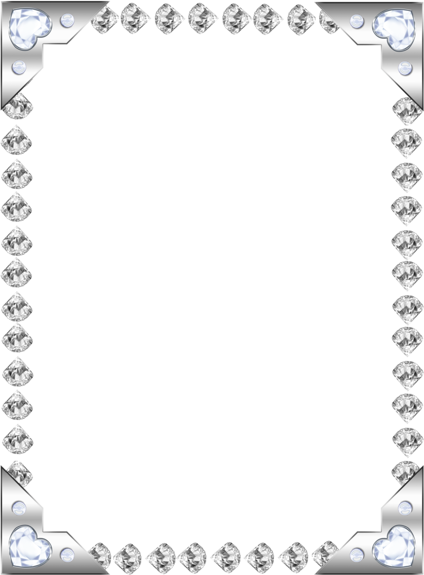 A Black And White Frame With Diamonds