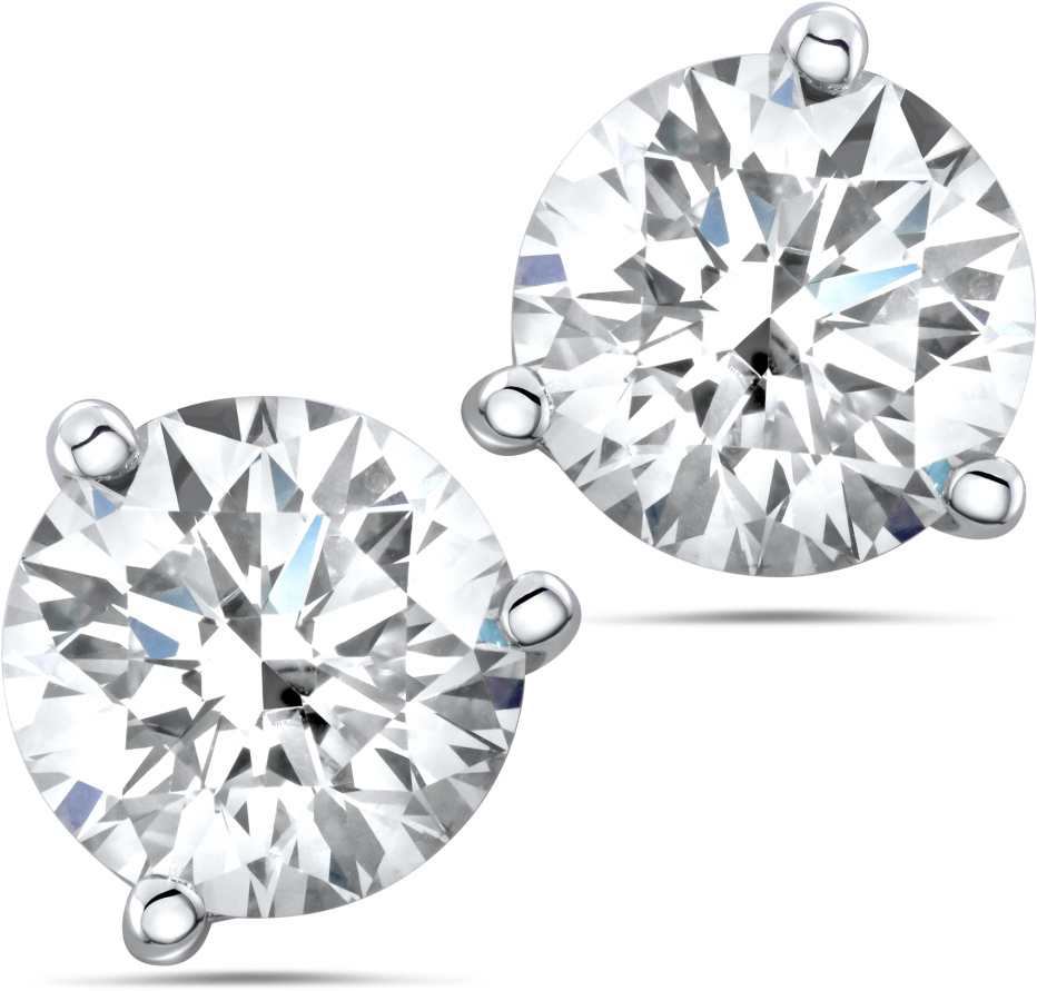 Diamond Earrings Png Transparent Background - Diamond Earring Transparent Background, Png Download