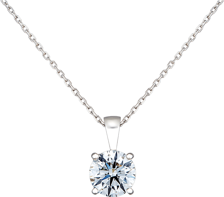 A Diamond Necklace On A Chain