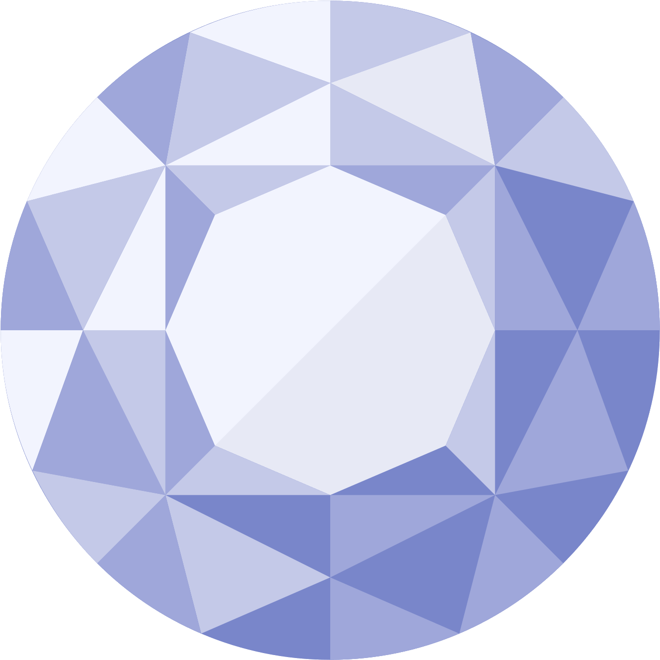 Diamond Png Icon - Round Diamond Vector Png, Transparent Png