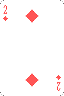 A Card With A Red Diamond