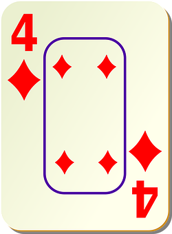 A Card With A Card In The Middle