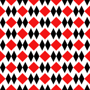 A Black And Red Diamond Pattern
