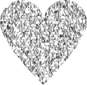 A Heart Shaped Object With A Black Background