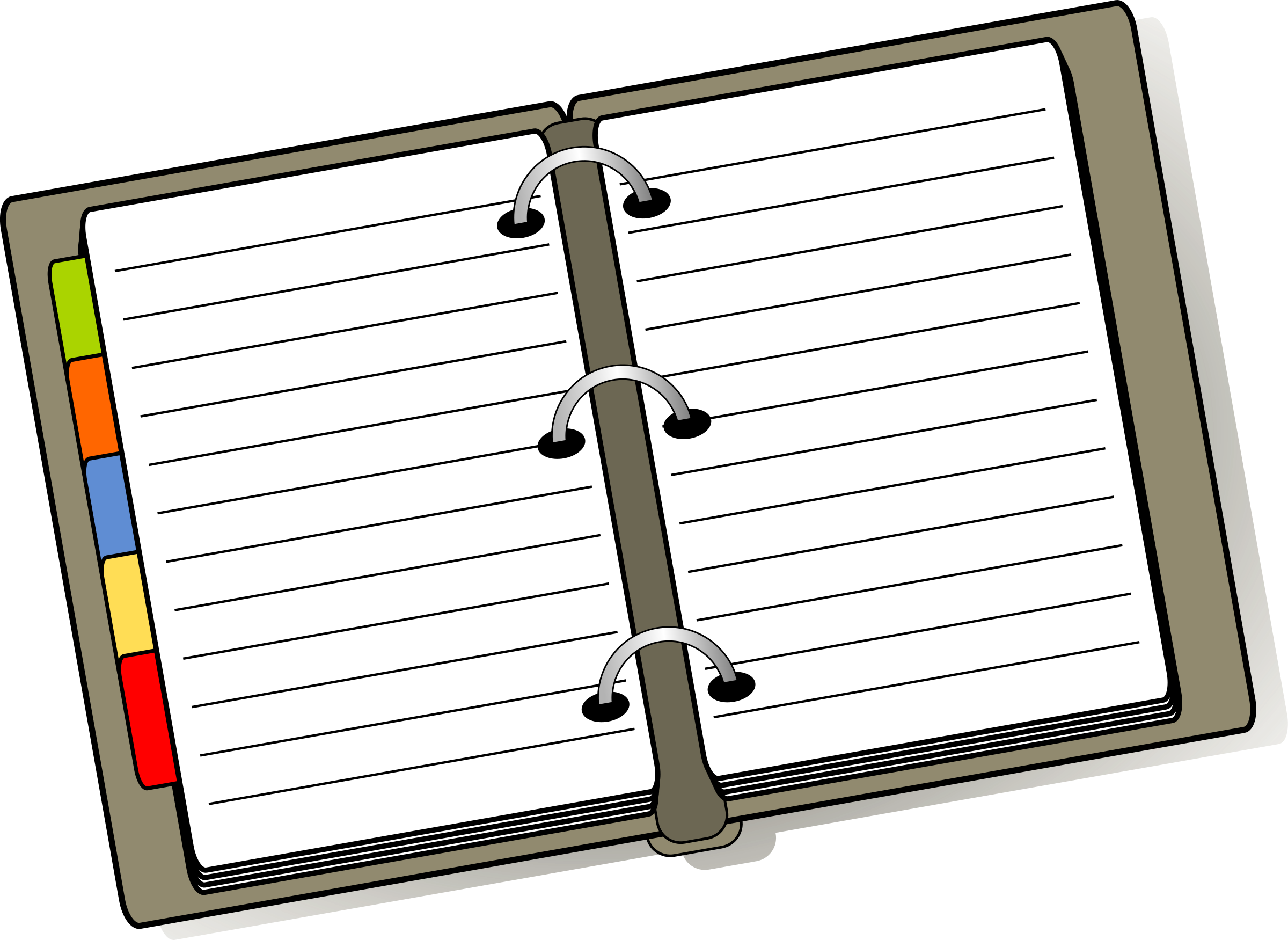 A Notebook With Lined Pages