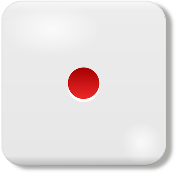 A White Square With A Red Circle