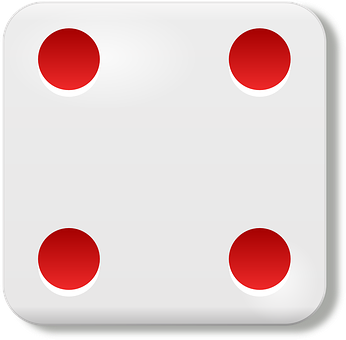 A White Square With Red Dots