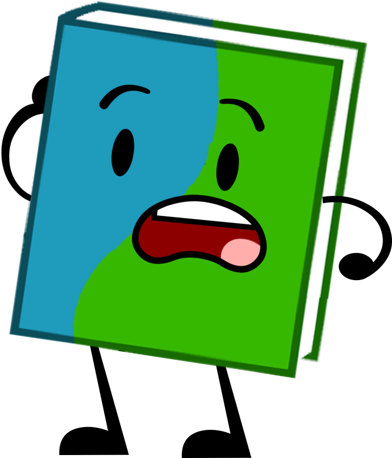 A Cartoon Of A Book With A Face