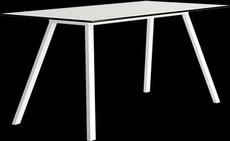 A White Table With Legs