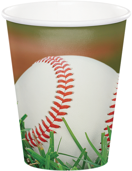 A Cup With A Baseball On It