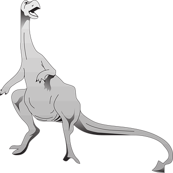 A Cartoon Dinosaur With Long Tail