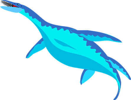 A Blue Dinosaur With Black Background