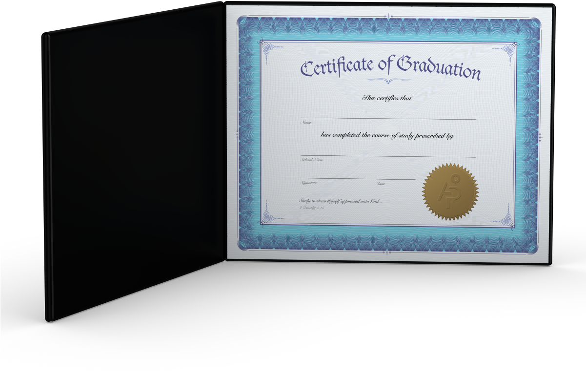 A Certificate Of Graduation With A Seal