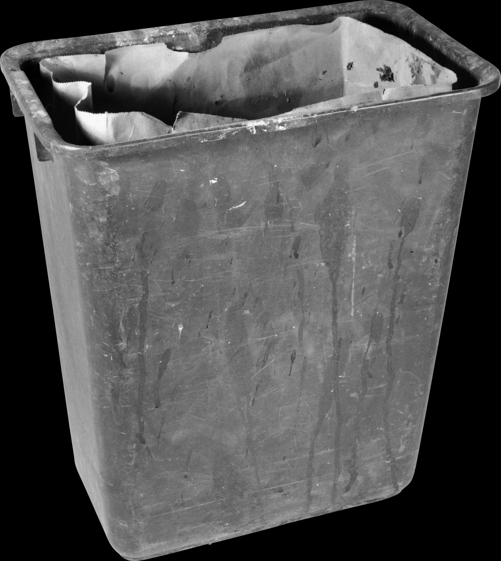 A Close-up Of A Trash Can