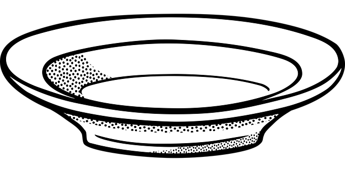 A White Bowl With Black Dots