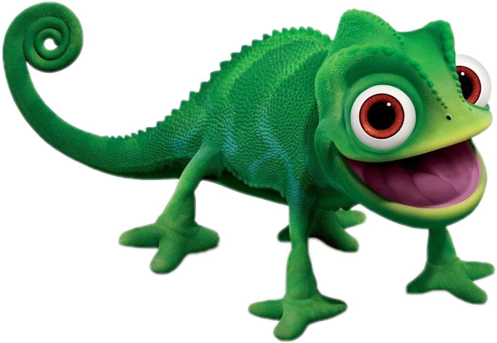 A Green Lizard With Big Eyes