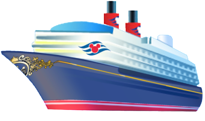 A Cartoon Of A Cruise Ship