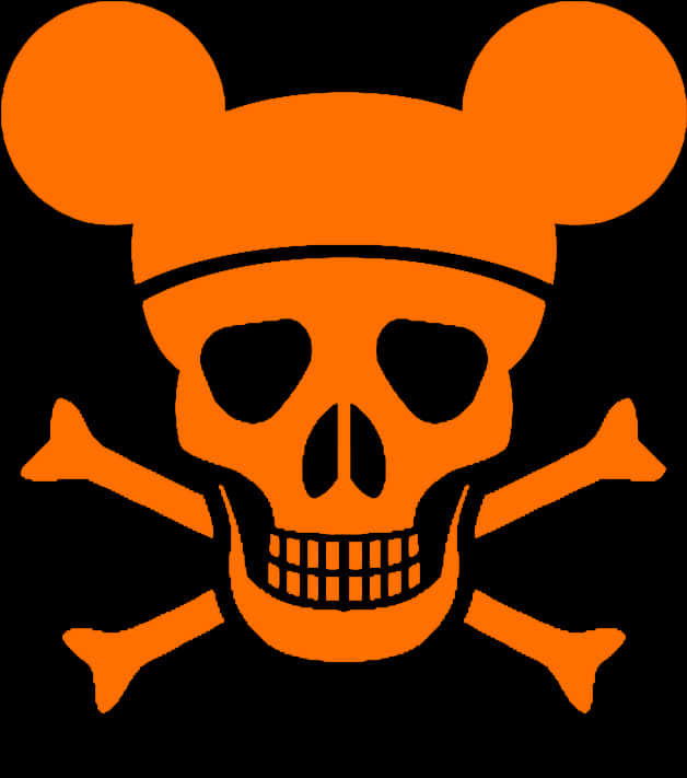 Disney Pirate Bone Skull Logo