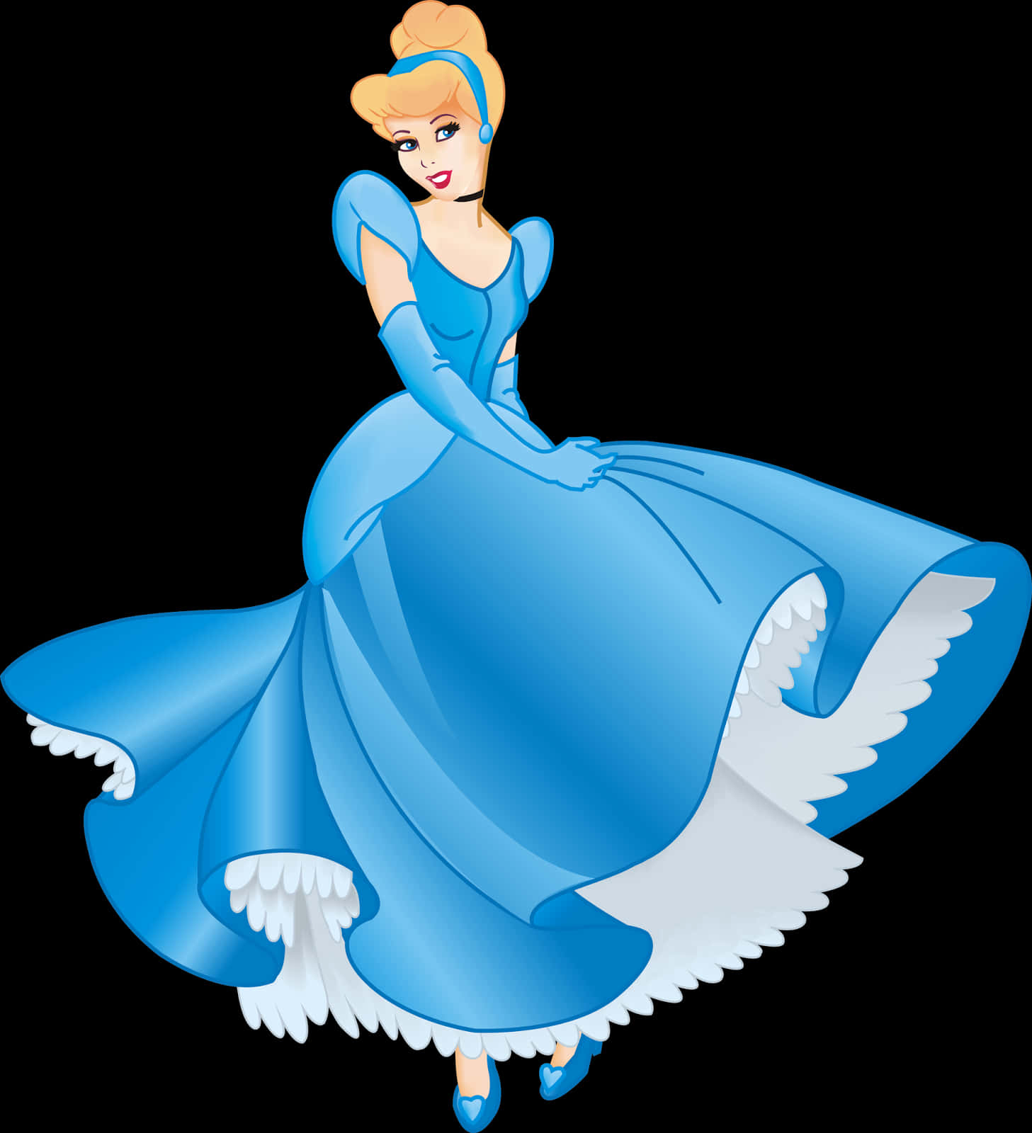 Disney Princess Cinderella In Blue Dress