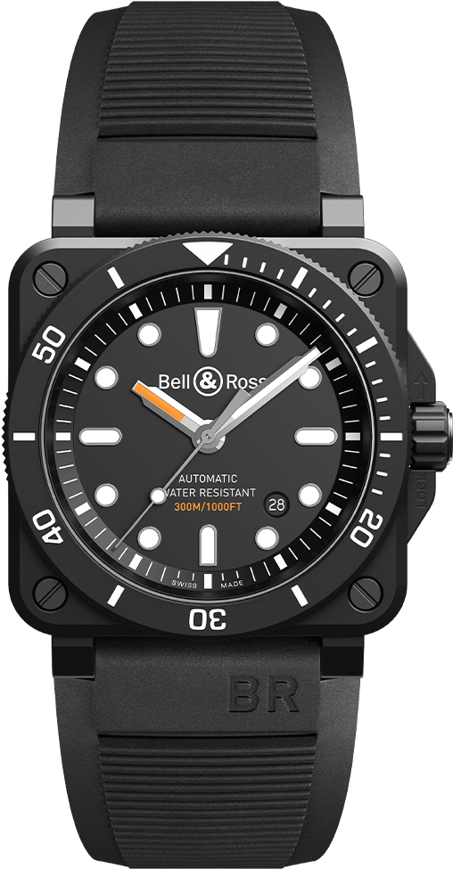 A Black Watch With White Text