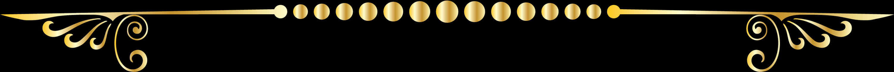 A Row Of Gold Circles